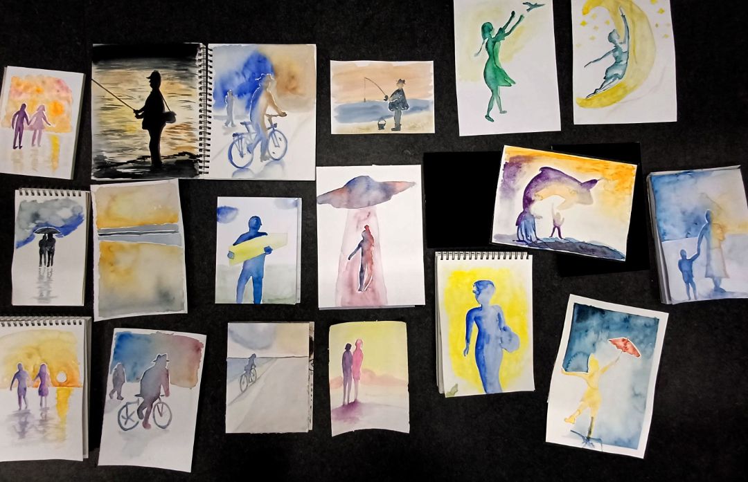 Bild: Natascha Niesner, Werke: Kursteilnehmende