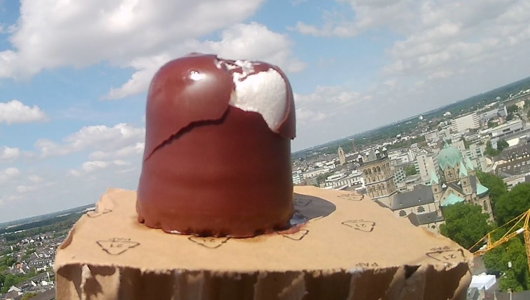 Der Wetterballon flog &uuml;ber Neuss und stieg dann in die Stratosph&auml;re auf